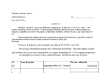Anunț de interes public